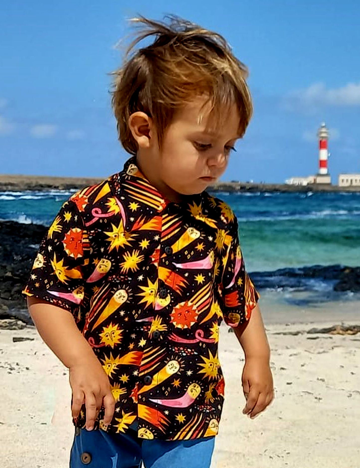 Camisa infantil algodón-viscosa Meteoro