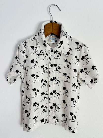 Camisa infantil algodón-viscosa Palmeras