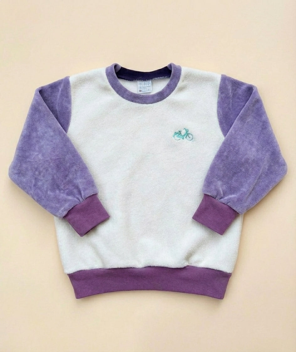 Sudadera infantil polar soft Oversize Lila