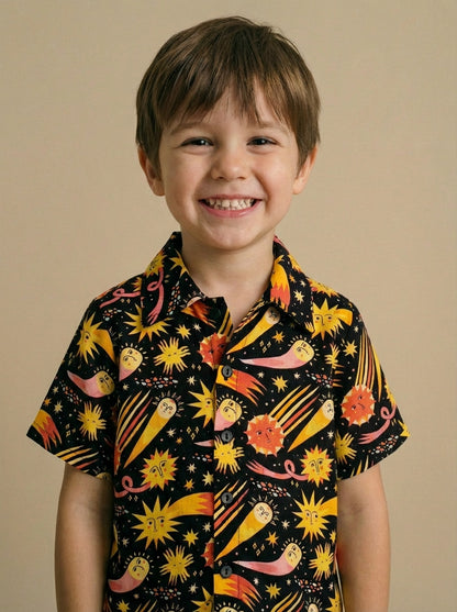 Camisa infantil algodón-viscosa Meteoro