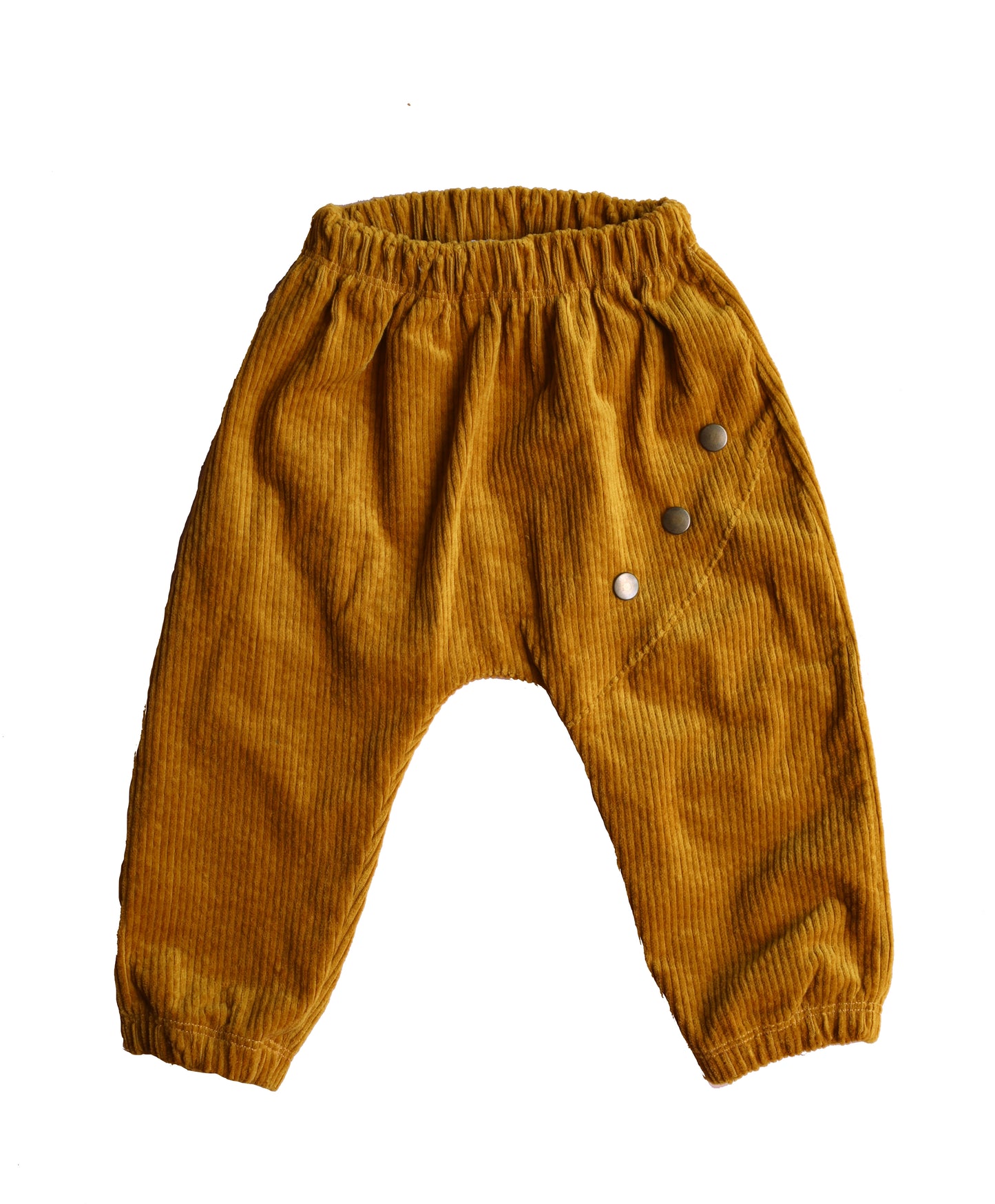 Pantalón infantil Pana de algodon organico Mostaza