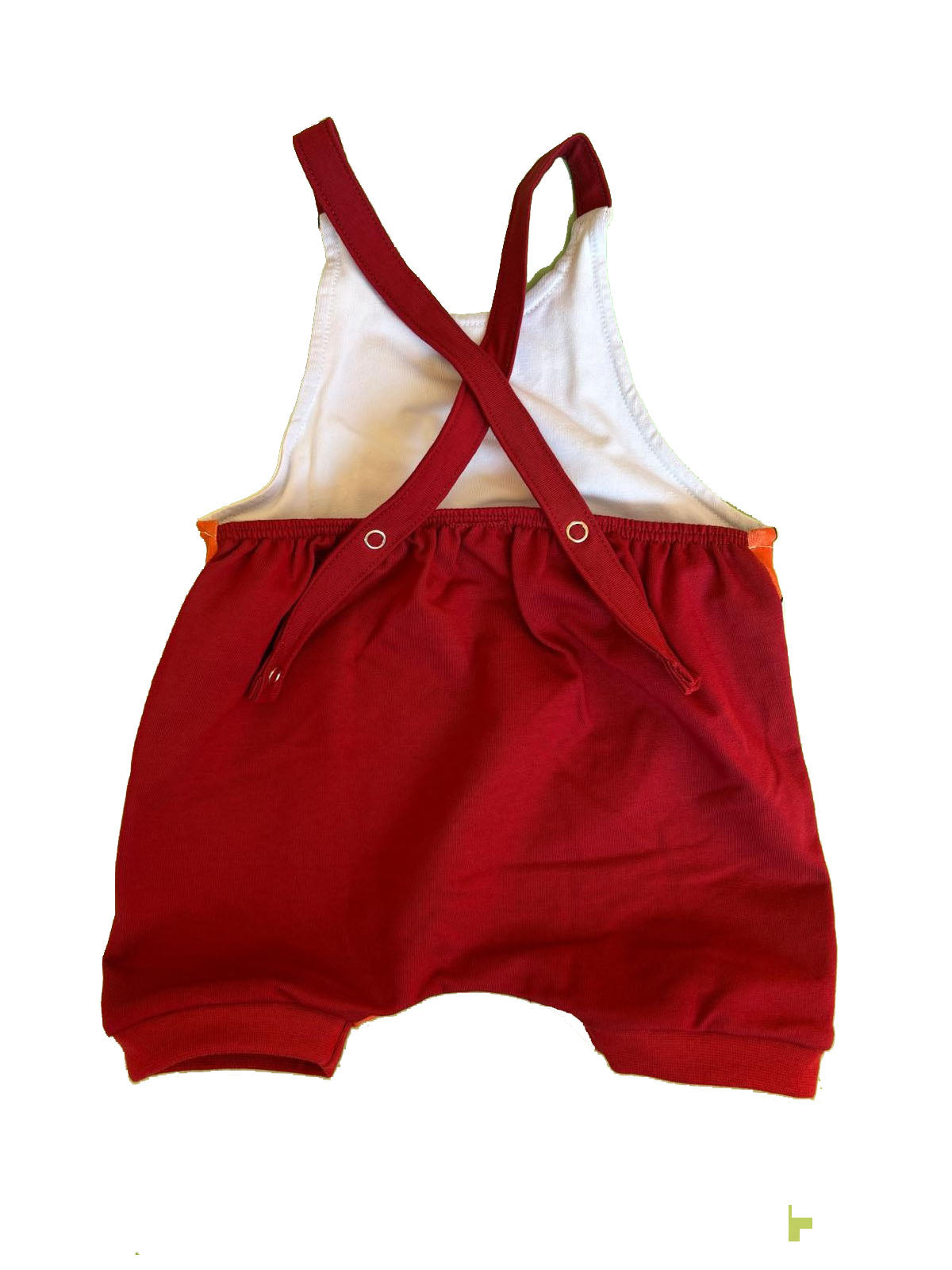 Peto de verano para bebé en algodón orgánico con estampado de corazones